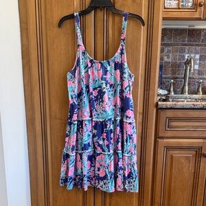 Lilly Pulitzer Pink and Blue Patterned Dress